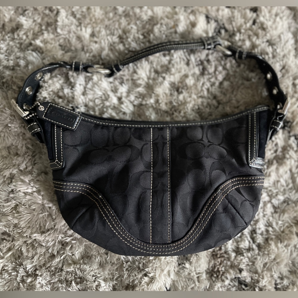 Black Coach hobo bag